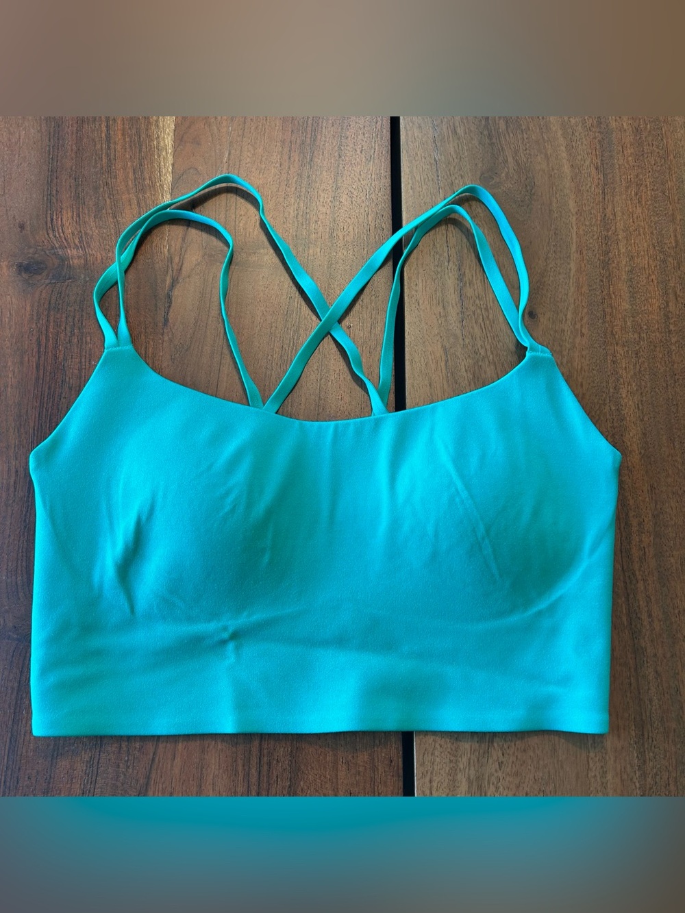 aerie Kelly green  Cross-Back Sports Bralette